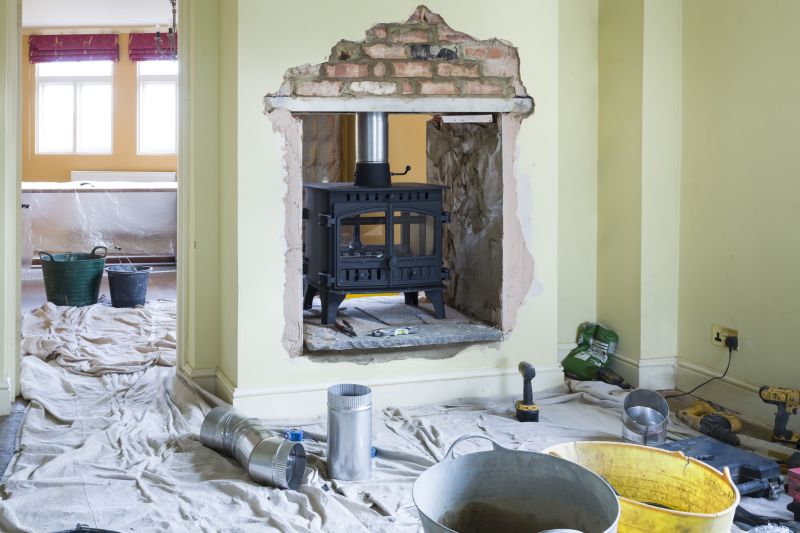 Wood Burning Fireplace Installation