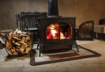 Cozy Fireplace Setting